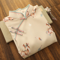 艳如飞俏娘鱼2020夏季新款改良版旗袍连衣裙国风少女可爱甜美年轻款现代连衣裙