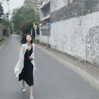 艳如飞沙滩裙适合去三亚旅游衣服穿搭海边度假超仙吊带连衣裙套装出游女连衣裙