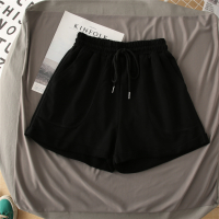 艳如飞高腰运动短裤女夏宽松学生韩版新款显瘦百搭棉休闲阔腿五分热裤休闲裤