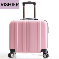 日示儿行礼拉箱手拉箱小型行李箱登机箱17寸18密码箱拉杆箱小号旅行箱女小箱包白色17寸