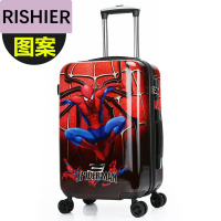 日示儿行礼拉箱手拉箱新款卡通儿童拉杆箱万向轮学生拖箱可爱行李箱包男女20寸登机箱蜘蛛侠KT猫旅行箱小熊KT