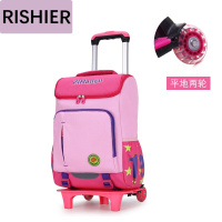 日示儿静音中学生大轮儿童拉杆箱书包小学生3-6年级3-6年级孩大号手拖拉三轮子