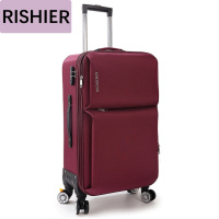 日示儿精品时尚拉杆箱 新款可折叠抽带拉杆箱便携式牛津布登机箱旅行箱行李箱包 24英寸（扩展款） 品牌自营