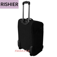 日示儿官方旗舰店同款20寸牛津布折叠拉杆箱双拉杆折叠旅行包旅行袋行李箱便捷空姐登机箱 黑色 20寸