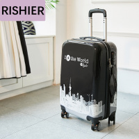 日示儿坐飞机用的卡通行李箱万向轮儿童登机拉杆箱旅行男箱包20寸24寸学生密码箱女
