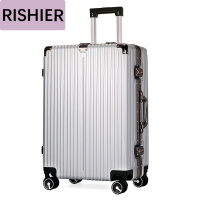 日示儿时尚铝合金拉杆箱20万向轮24寸铝框皮箱旅行箱女行李箱26寸登机箱