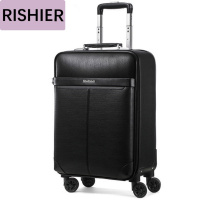 日示儿真皮箱商务拉杆箱登机箱18男女20寸旅行箱16行李箱万向轮24寸箱包