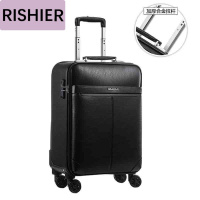 日示儿真皮箱拉杆箱男万向轮牛皮行李箱包20寸商务登机旅行小皮箱女24寸