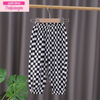 七斓儿童冰丝防蚊裤女童夏季薄款男童裤子宝宝韩版宽松洋气灯笼裤外穿