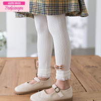 七斓女童打底裤春秋外穿宝宝裤子春季小女孩洋气九分裤儿童连裤袜