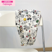 七斓绵绸儿童防蚊裤夏季薄款女童长裤子面包超人男童灯笼裤米奇亲子装