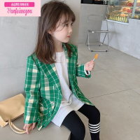 七斓女童秋装炸街外套童装2022新款儿童洋气小西装春秋款西服时髦韩版