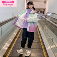 七斓女童外套春秋款2022新款洋气秋装大童冲锋衣三合一可拆卸儿童风衣