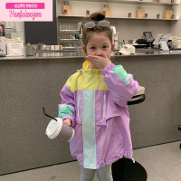 七斓沫沫家童装2022新款女童洋气春秋外套儿童韩版上衣宝宝春装冲锋衣