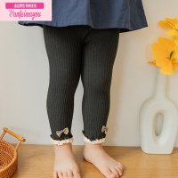 七斓女宝宝春秋中厚连裤袜1-2岁3婴儿大PP可开裆打底裤儿童长裤子