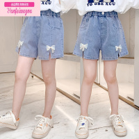七斓女童短裤夏装大童9岁女孩7夏季外穿薄款牛仔裤6夏天热裤儿童裤子8