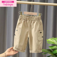 七斓男童短裤儿童裤子夏天男孩夏装童装开裆裤宝宝女童夏外穿七分裤潮
