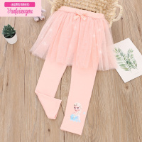 七斓女童裙裤儿童秋季新款洋气外穿假两件裤裙小女孩宝宝春秋长裤子