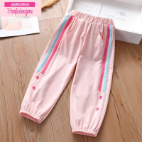 七斓女童休闲裤女孩宽松薄款休闲宝宝儿童夏季9分夏装裤子防蚊裤