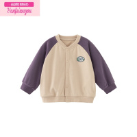 七斓[糯米棉]秋季新款宝宝满印棒球服男女童休闲防风外套