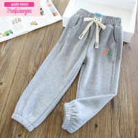 七斓亲子装男女童秋冬百搭裤子儿童米呢刷毛绒面料卫裤中小裤