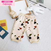 七斓允儿妈婴儿春装2022新生儿裤子洋气宽松长裤宝宝运动裤儿童卫裤秋