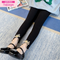 七斓女童长裤子春秋装2022新款洋气小女孩弹力裤外穿儿童花朵打底裤潮