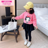 七斓女童假两件裙裤女宝宝打底裤裙春秋装儿童婴儿外穿洋气长裤子加绒