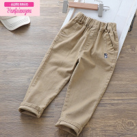 七斓童装男童休闲裤2022春秋新款韩版345678岁宝宝刺绣恐龙长裤子
