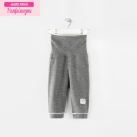 七斓男女宝宝打底裤春秋季婴儿裤子外穿新生儿高腰护肚睡裤长儿童秋裤
