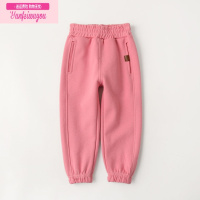 七斓儿童卫裤男童女童珠地棉运动长裤松紧腰裤子校裤春款山东网店童装