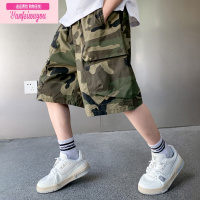 七斓男童短裤薄款裤子男孩夏季儿童中裤中大童夏款运动迷彩休闲裤夏装