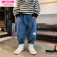 七斓萌萌哒童装儿童韩版牛仔裤2022新款洋气宽松裤子秋装男童休闲长裤