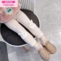 七斓女童打底裤加绒加厚秋冬季小童女宝宝洋气儿童装冬款冬装外穿裤子