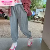 七斓沫沫家童装女童卫裤2022新款洋气儿童春秋款长裤休闲裤宝宝裤子潮