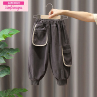 七斓男童裤子春秋款2022新款潮牌儿童装秋季休闲裤宝宝秋装男孩工装裤