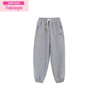 七斓聪家儿童笑脸休闲裤2021秋装新款洋气卫裤男女童运动裤子春秋长裤
