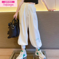 七斓女童裤子夏季2022新款网红炸街女大童阔腿裤儿童街舞潮装灯笼裤薄