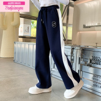 七斓女童裤子春秋款2022新款秋装洋气宽松阔腿裤长裤中大童休闲运动裤