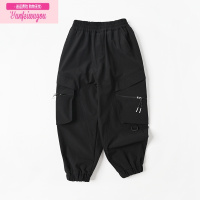 七斓儿童冲锋裤 工装裤 男童女童长裤中大童裤子 山东网店 春秋款童装