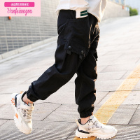 七斓男童秋装裤子中大童2022新款儿童工装裤秋季韩版洋气潮春秋款