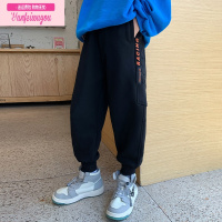 七斓男童运动卫裤中大童春秋休闲外穿洋气时髦2022新款儿童秋装裤子潮