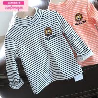 七斓宝宝秋冬加绒打底衫儿童半高领T恤小童一体绒加厚卫衣上衣