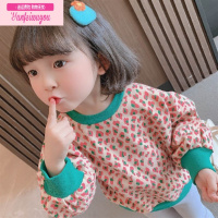 七斓女童春秋款洋气豹纹卫衣儿童秋季韩版长袖童装女宝宝秋款宽松上衣