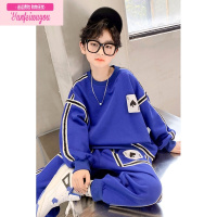 七斓2022年新款童装男童春装套装儿童帅气卫衣两件套男孩洋气运动服潮