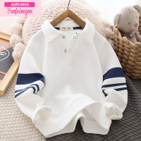 七斓男童卫衣春秋2022年新款儿童T恤翻领POLO衫洋气宝宝长袖打底衫潮