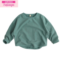 七斓软糯没盆友~大爱莫兰迪~韩版儿童卫衣T恤衫男女长袖圆领洋气