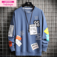 七斓胖男童圆领卫衣春秋男孩12-15岁中大童初中生宽松套头休闲打底衫