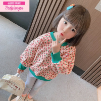 七斓女童春装豹纹卫衣2022新款儿童洋气打底衫女宝宝春秋套装长袖上衣