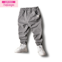七斓男童裤子工装裤棉布童装秋装2022新款儿童休闲裤中大童长裤韩版潮